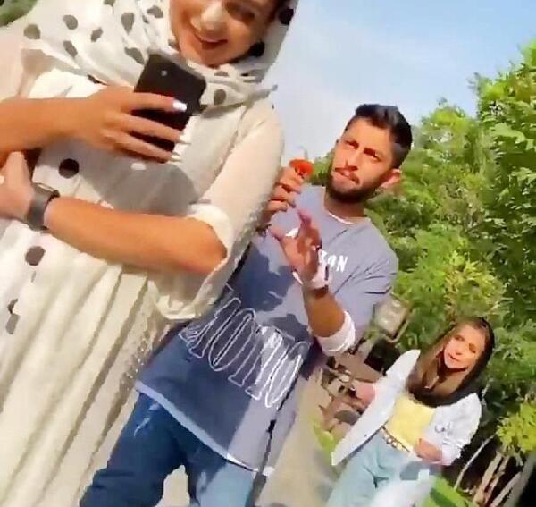 عکس متین و نیکا با هم