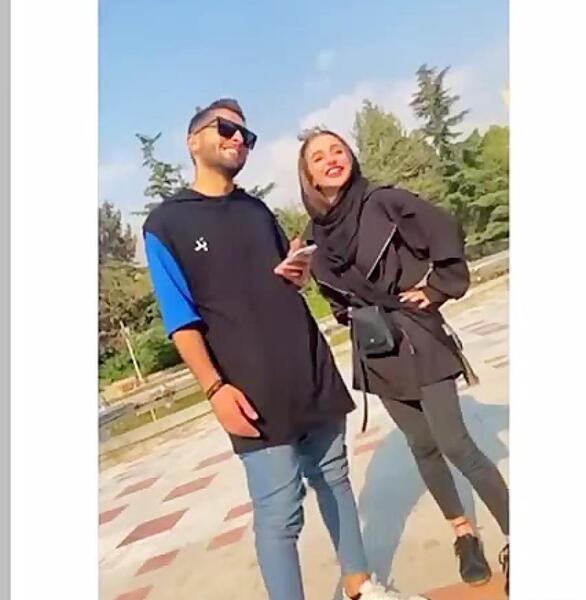 عکس متین و نیکا با هم