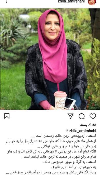 عکس جدید ژیلا امیرشاهی