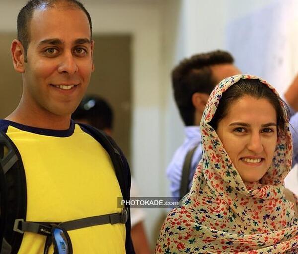 عکس ارشا اقدسی و همسرش