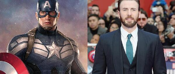 عکس بازیگر نقش captain america