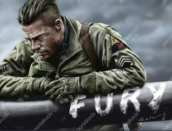 عکس بازیگر نقش اما در فیلم fury