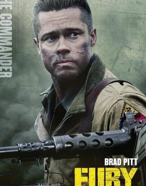 عکس برد پیت در فیلم fury