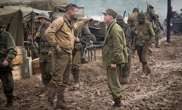 عکس برد پیت در فیلم fury