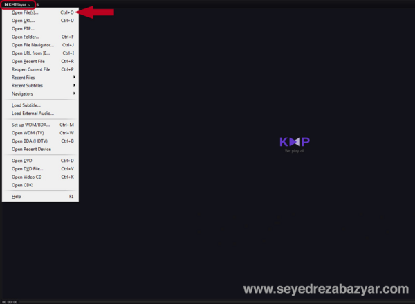 عکس گرفتن از فیلم kmplayer