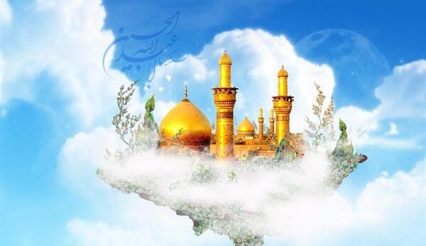 عکس امام حسین در آسمان