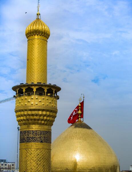 عکس امام حسین در آسمان
