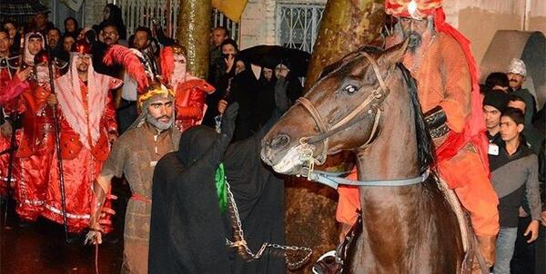 عکس امام حسین در آسمان