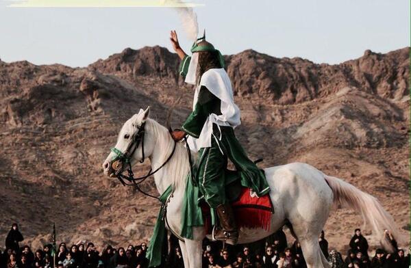 عکس امام حسین رو اسب