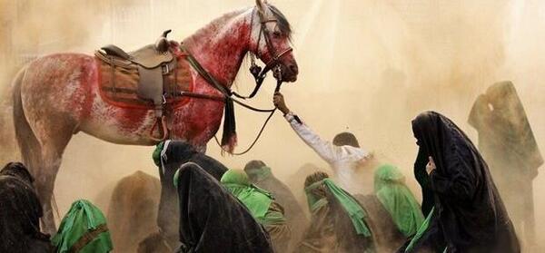 عکس امام حسین رو اسب