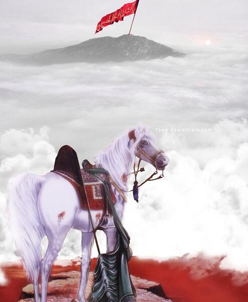عکسهای امام حسین سوار بر اسب