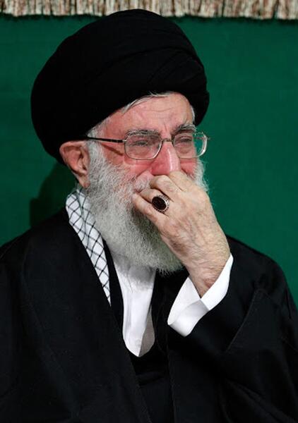 عکس عزاداری امام خامنه ای