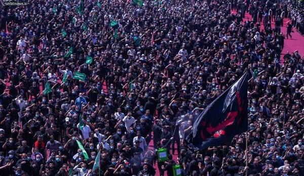 عکس بزرگترین دسته عزاداری جهان