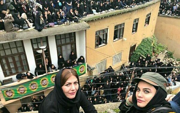 عکس عزاداری خانم
