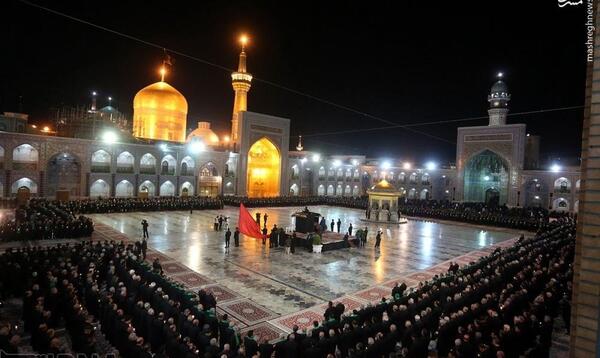 عکس عزاداری در حرم امام رضا