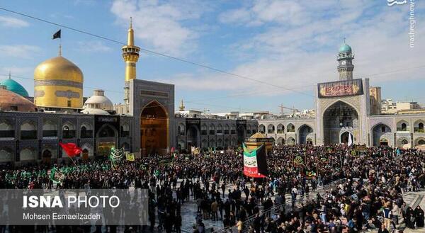 عکس عزاداری در حرم امام رضا