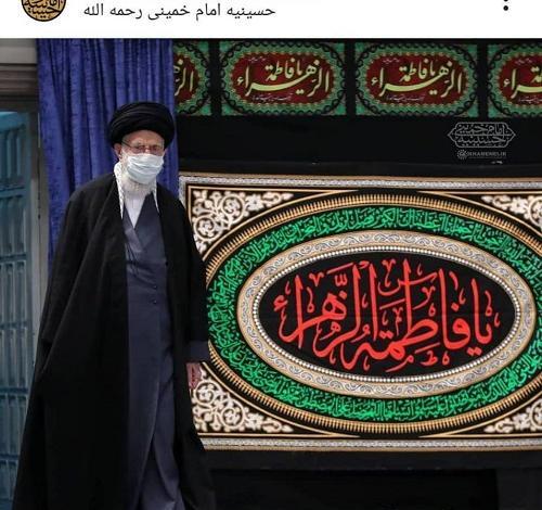 عکس عزاداری رهبری