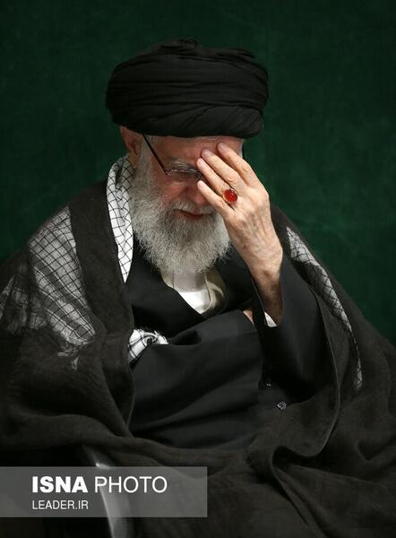 عکس عزاداری رهبر