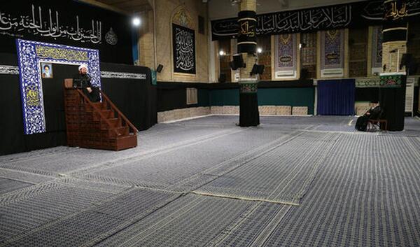 عکس عزاداری رهبر