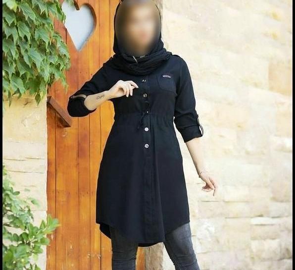 عکس مدل مانتو ابروبادی مشکی