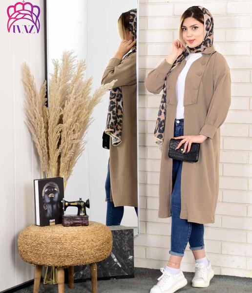 عکس مدل مانتو ابروبادی آجری