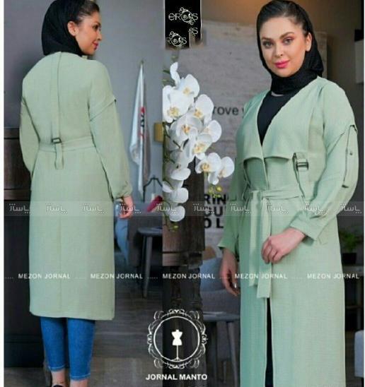 عکس مدل مانتو ابروبادی آجری