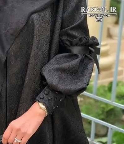 عکس مدل آستین مانتو ابروبادی دخترانه