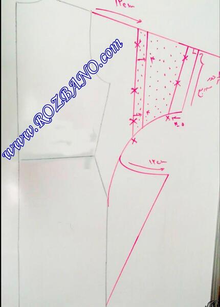عکس مدل مانتو ابروبادی با الگو