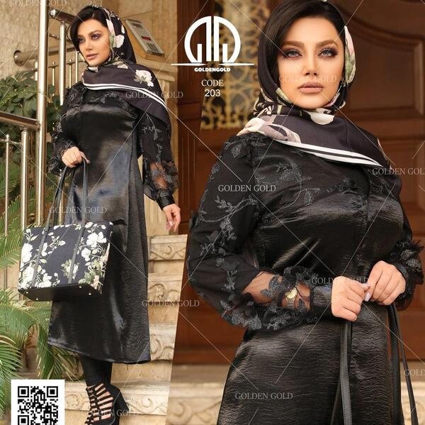 عکس مدل مانتو ابروبادی براق