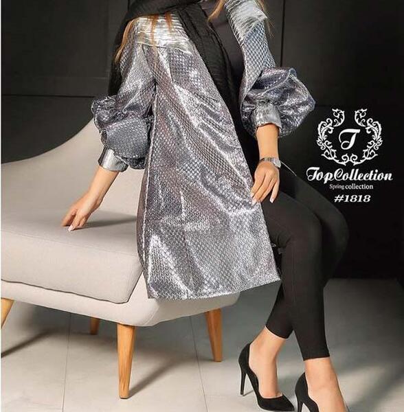 عکس مدل مانتو ابروبادی براق