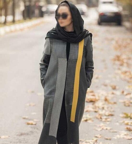 عکس مدل مانتو ابروبادی بنفش