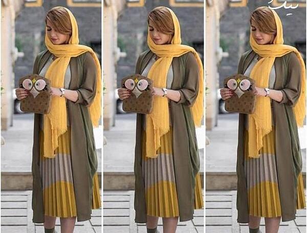 عکس مدل مانتو ابروبادی پلیسه