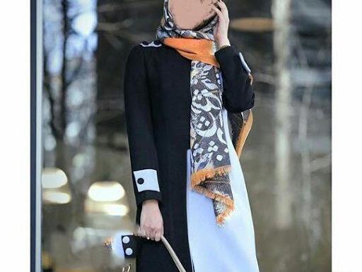 عکس مدل مانتو ابروبادی ترکیبی