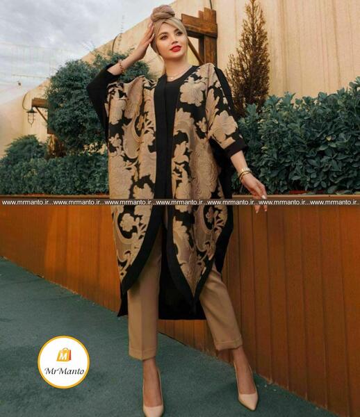 عکس مدل مانتو ابروبادی ترکیبی