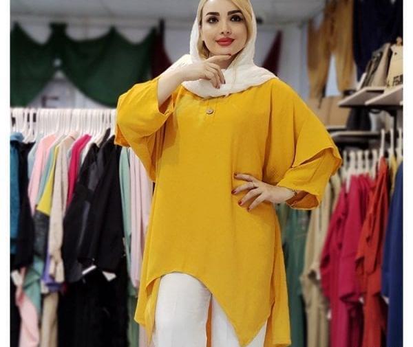 عکس مدل مانتو تابستانی ابروبادی جلو بسته