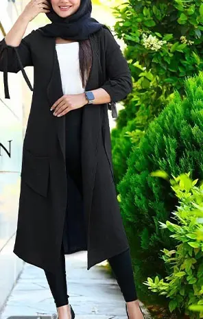 عکس مدل مانتو ابروبادی جلو باز