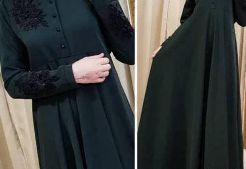 عکس مدل مانتو ابروبادی جلو بسته بلند