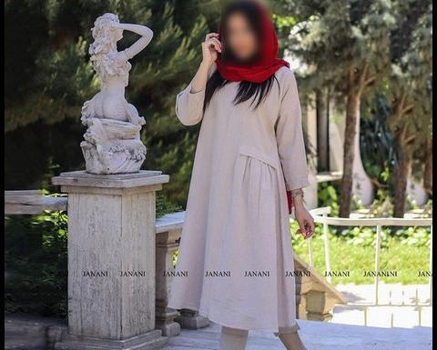 عکس مدل مانتو ابروبادی جلو بسته بلند