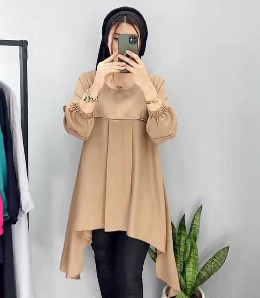 عکس مدل مانتو ابروبادی جلو بسته بلند
