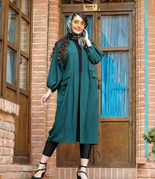 عکس مدل مانتو ابروبادی جیب دار