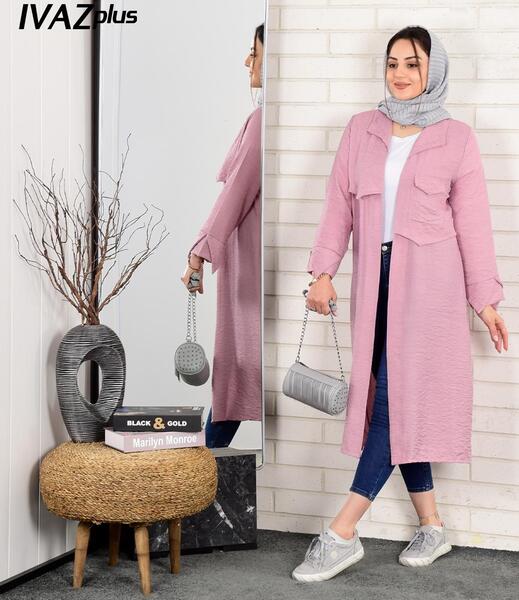 عکس مدل مانتو ابروبادی جیب دار