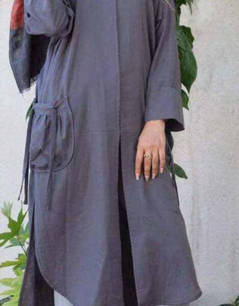 عکس مدل مانتو ابروبادی جیب دار