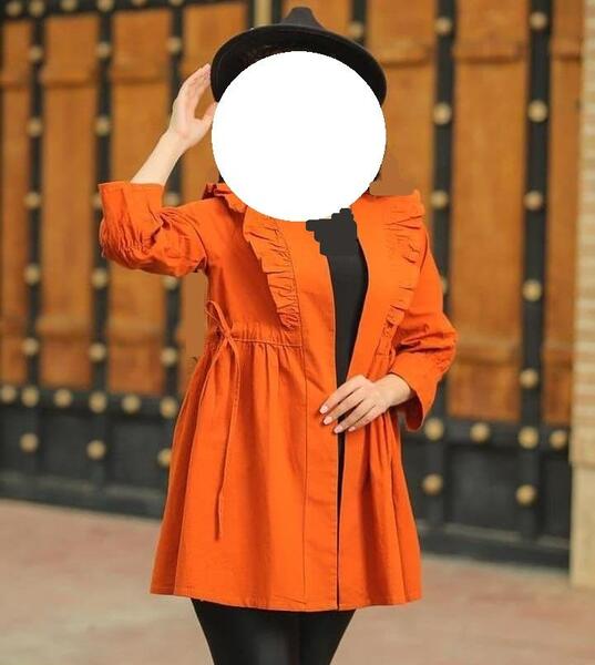 عکس مدل مانتو ابروبادی چین دار