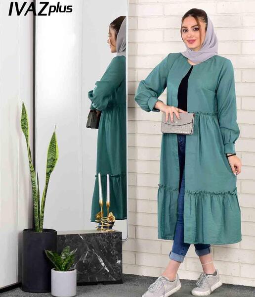 عکس مدل مانتو ابروبادی چین دار
