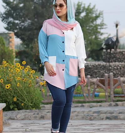 عکس مدل مانتو ابروبادی چند رنگ