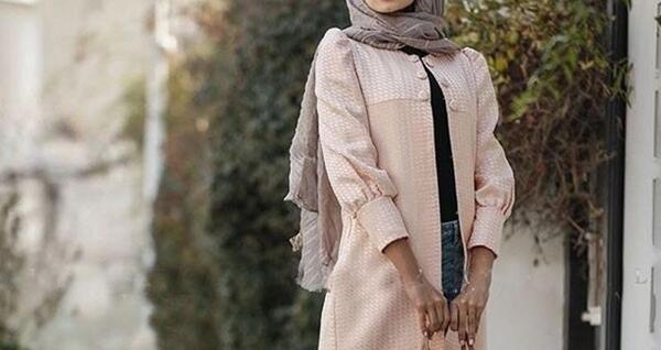 عکس مدل مانتو با پارچه ابروبادی برای افراد چاق