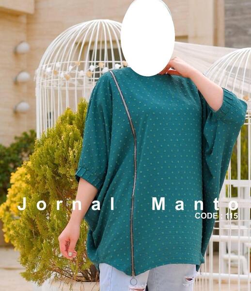 عکس مدل مانتو ابروبادی خالدار
