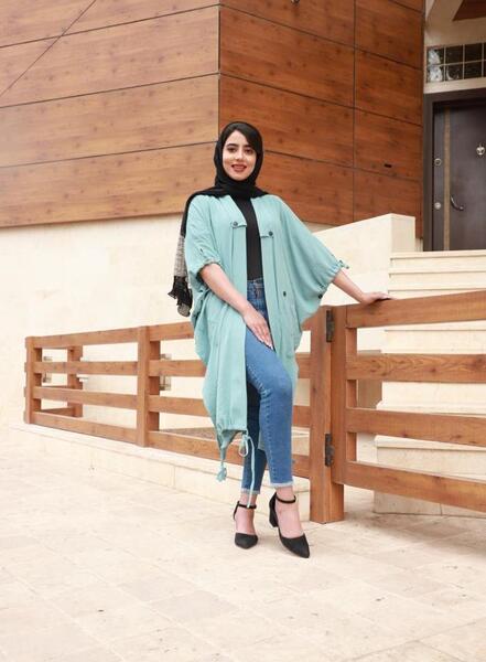 عکس مدل مانتو ابروبادی خفاشی