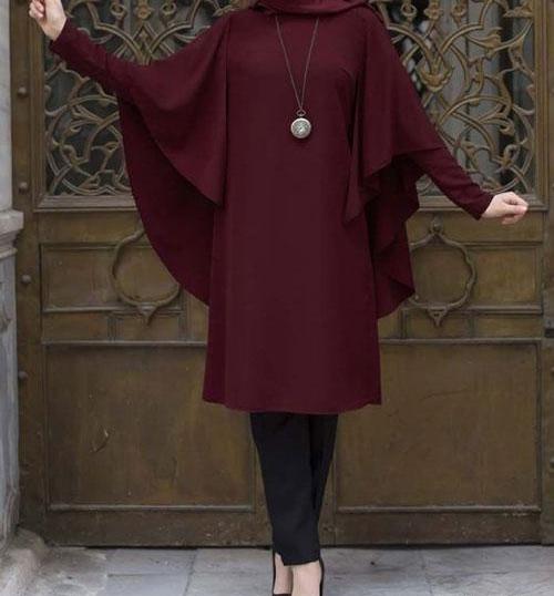 عکس مدل مانتو ابروبادی خفاشی