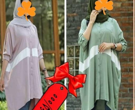 عکس مدل مانتو ابروبادی خط دار